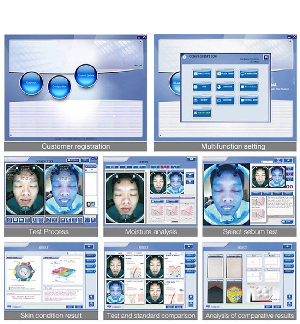 Portable Smart Magic Mirror 3D Facial Scanner Digital Skin Analyzer Machine​